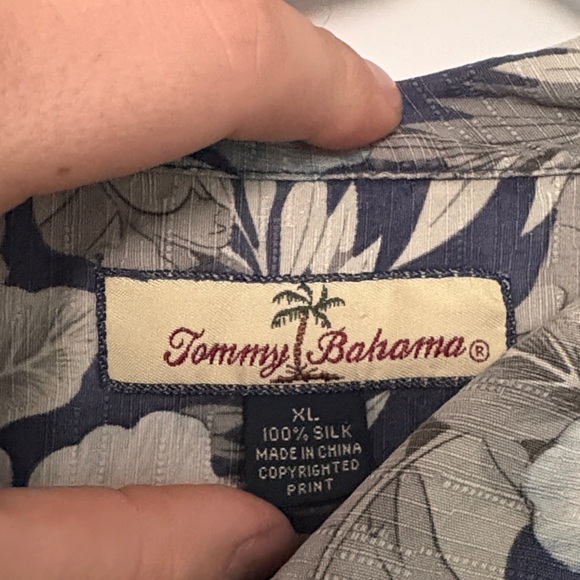 Vintage Tommy Bahama Silk Hawaiian Shirt - Picture 3 of 3